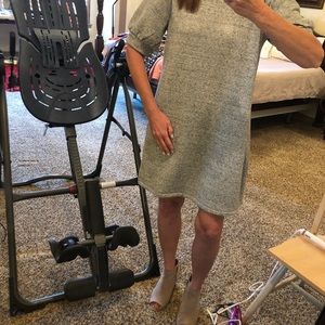 Women’s gray tweed sweatshirt dress.  Size small. Very comfortable.